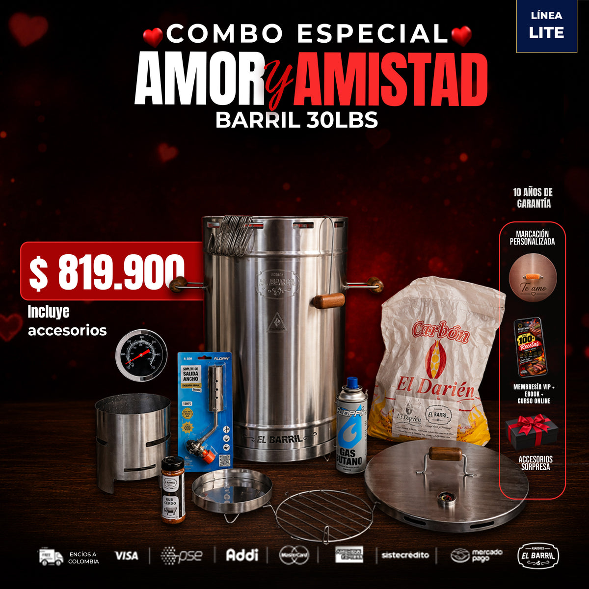 ❤️Combo Amor y Amistad Pequeño 30LB