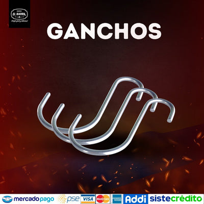 Ganchos X10 - Asadores El Barril