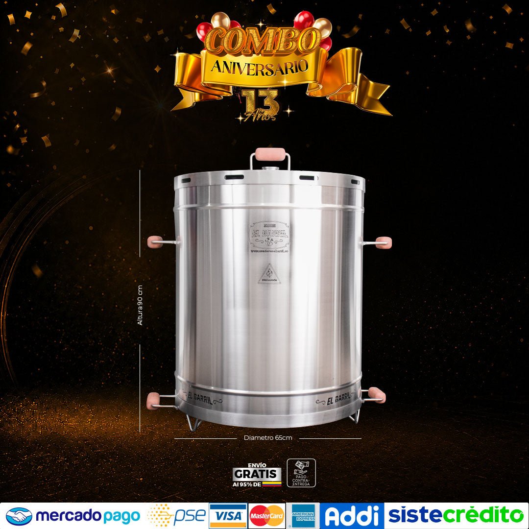 SUPER COMBO ANIVERSARIO+ ACCESORIOS + MEMBRESIA VIP + EBOOK + CURSO ONLINE - Asadores El Barril