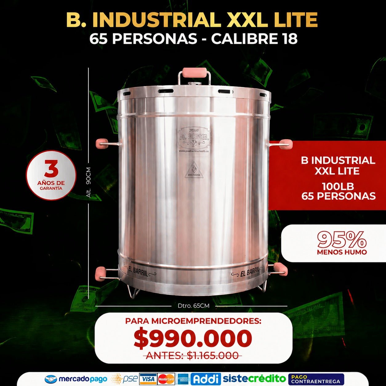 SUPER COMBO MICROEMPRENDEDOR + ACCESORIOS Y CURSO GRATIS🔥 - Asadores El Barril