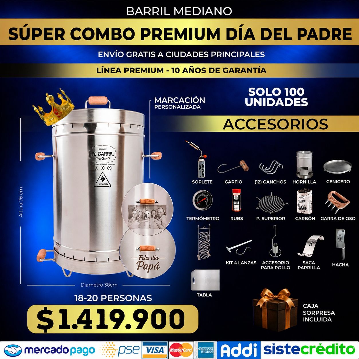 Super Oferta Dia del Padre - Asadores El Barril