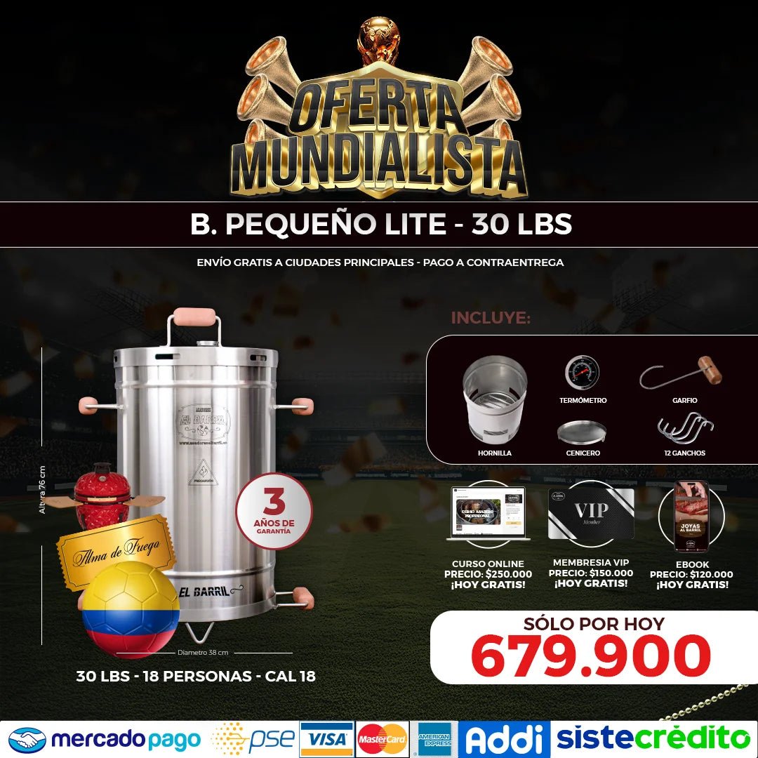 Super Oferta Linea Lite - Edicion Mundialista - Asadores El Barril