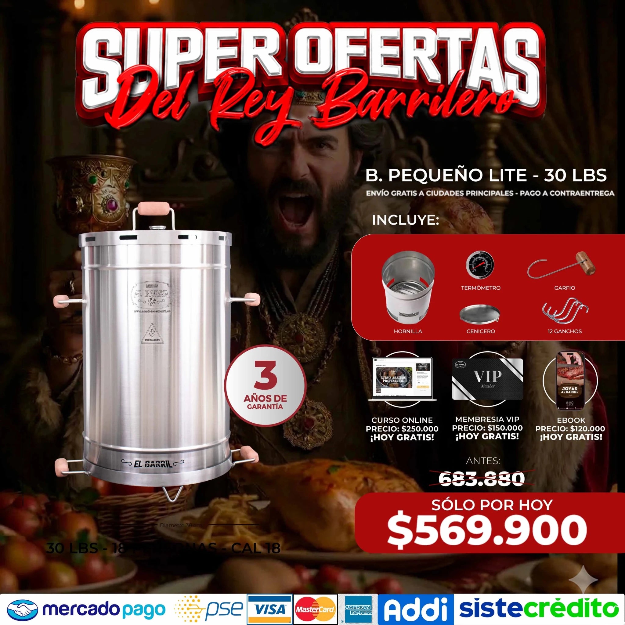 🔥 SUPER OFERTAS DEL REY🔥 - Asadores El Barril