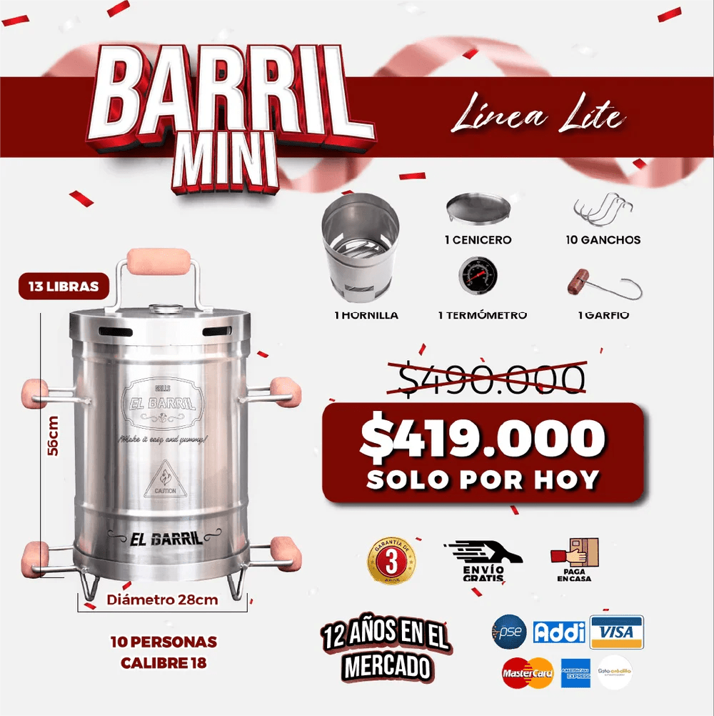 🔥 SUPER OFERTAS DEL REY POR TIEMPO LIMITADO 🔥 - Asadores El Barril