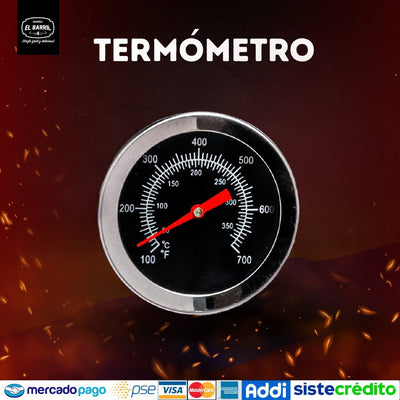 Termómetro para barril - análogo - Asadores El Barril